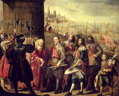 De Bevrijding van Genua, 1528 door Antonio Pereda y Salgado